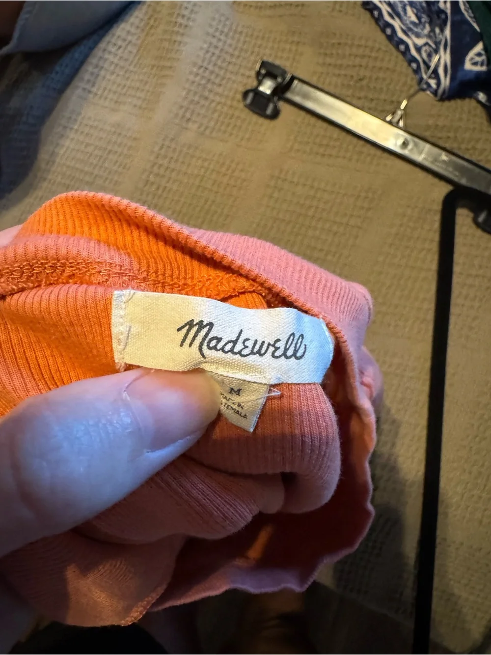 Madewell Short Sleeve Crewneck Tee in Rust - Picture 3 of 3